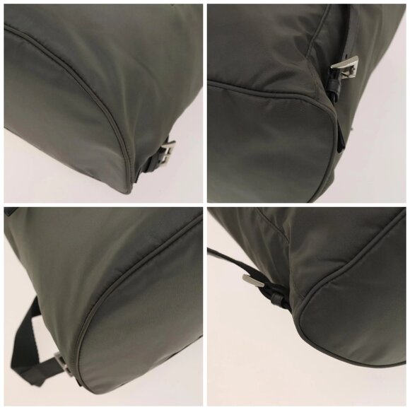 PRADA Backpack Nylon Gray Silver Auth yk19217 - Picture 14 of 16